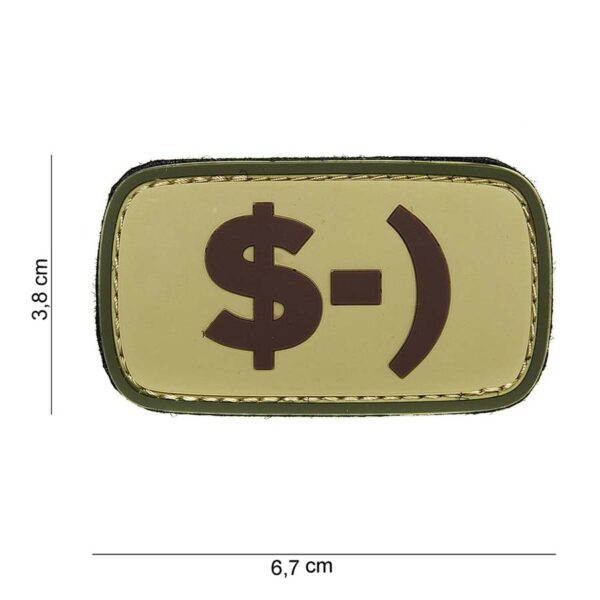 Embleem 3D PVC $ -) #14001