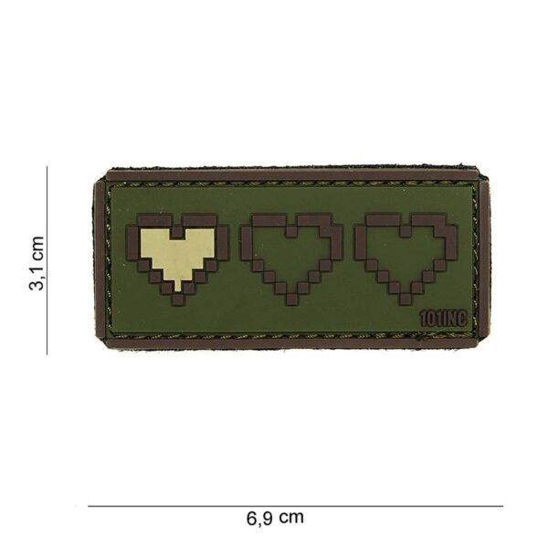 Embleem 3D PVC Last life groen #14015