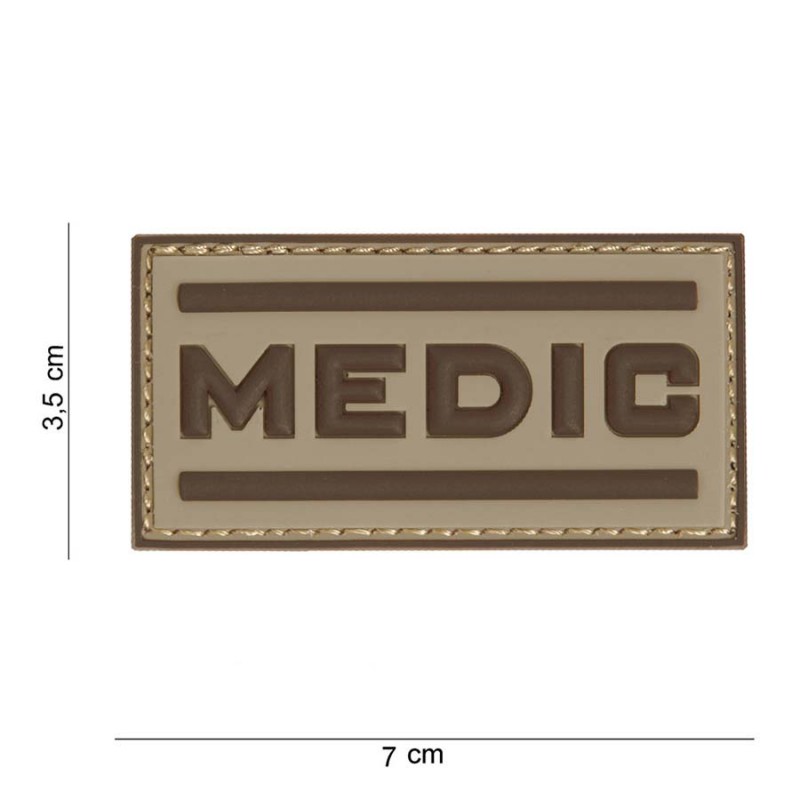 Embleem 3D PVC Medic desert #12038
