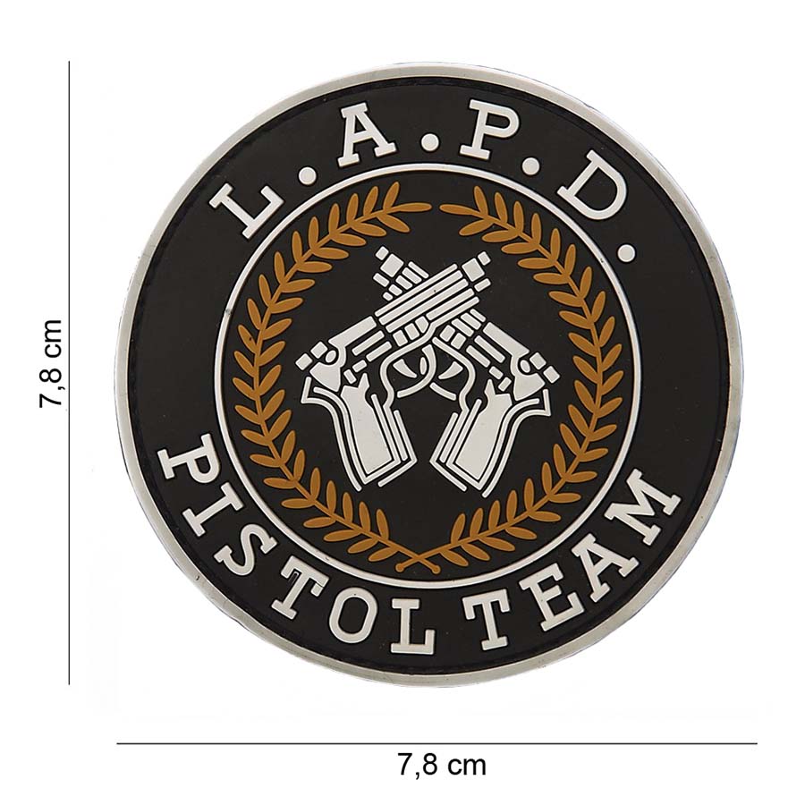 Embleem 3D PVC L.A.P.D. pistol team #12041