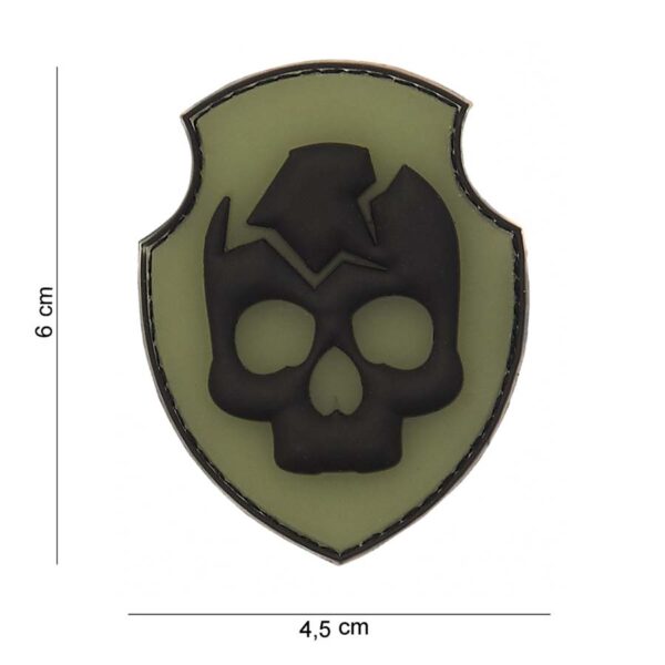 Embleem 3D PVC Ghost Skull #12007