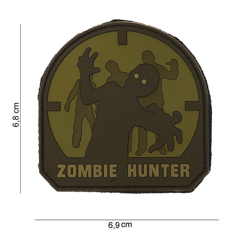 Embleem 3D PVC Zombie Hunter ARID #12005