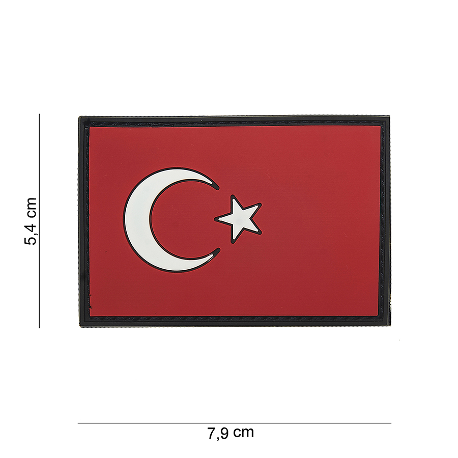 Embleem 3D PVC Turkije #15057