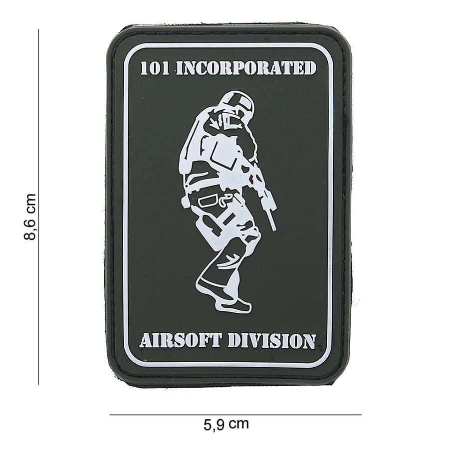 Embleem 3D PVC 101 INC Airsoft Division #12040