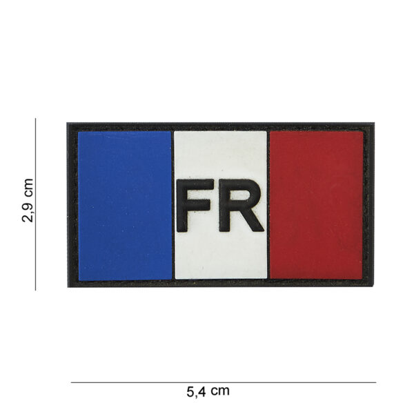 Embleem 3D PVC FR blauw/wit/rood #16011
