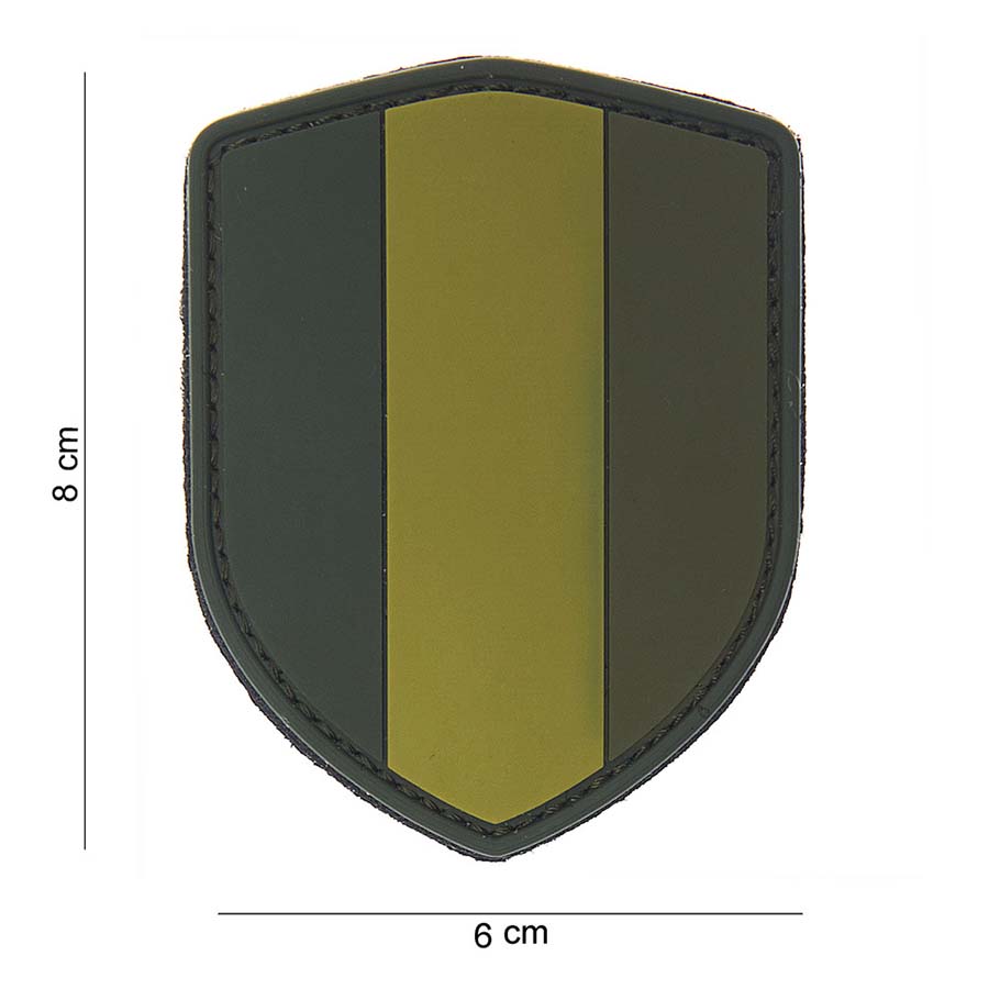 Embleem 3D PVC schild België groen #10009