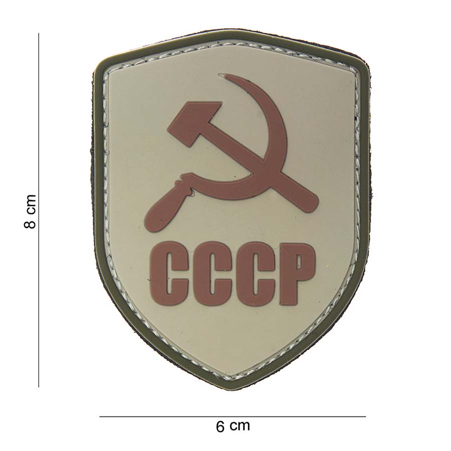 Embleem 3D PVC schild CCCP beige #10018