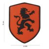 Embleem 3D PVC schild Hollandse leeuw oranje #10026