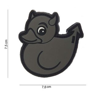 Embleem 3D PVC Devil Duck grijs #10044