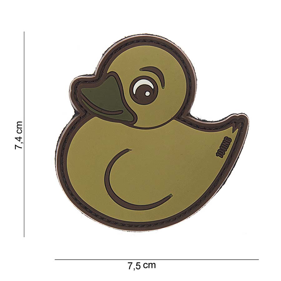 Embleem 3D PVC Rubber Duck beige #10049