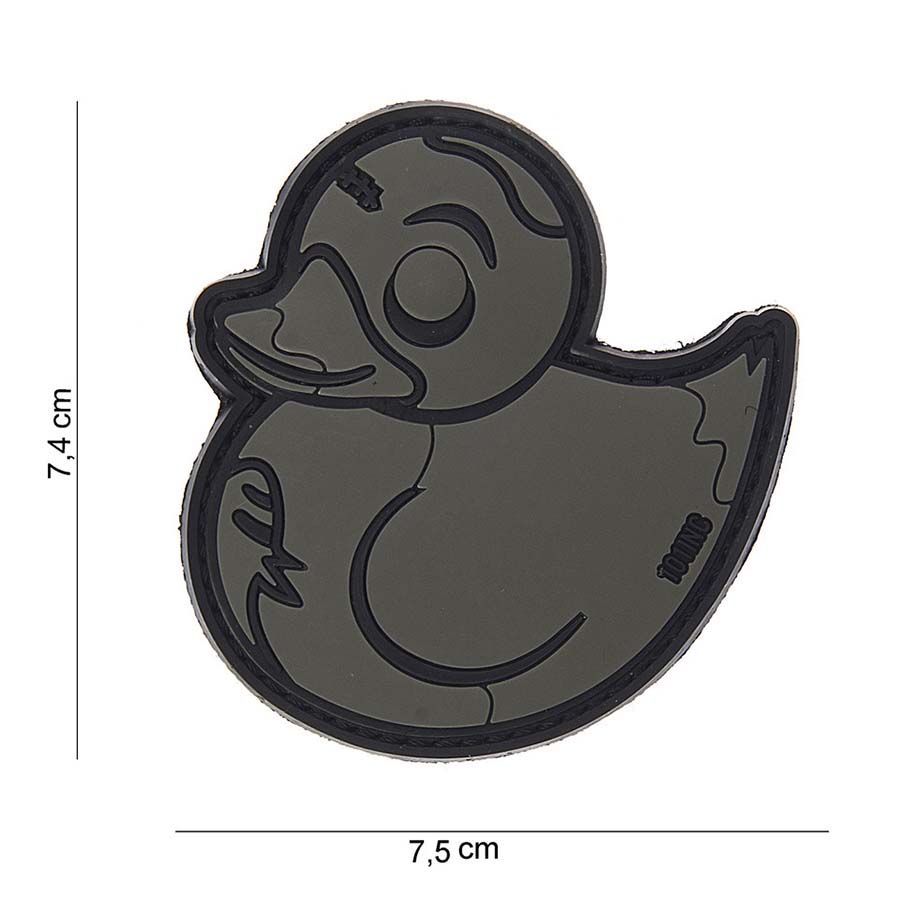 Embleem 3D PVC Zombie Duck grijs #10042