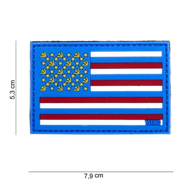 Embleem 3D PVC Sovjet blauw #14022