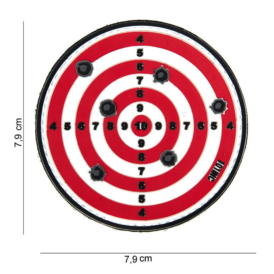 Embleem 3D PVC Target rood #14037