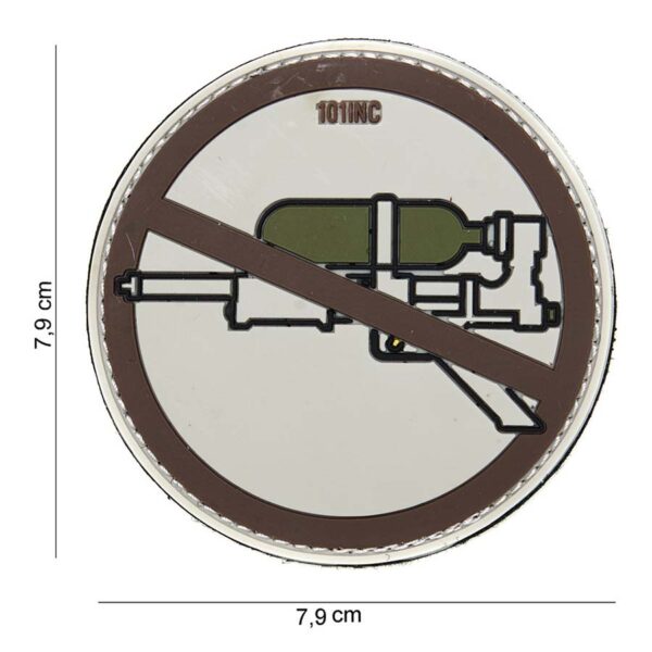 Embleem 3D PVC Super soaker bruin #14053