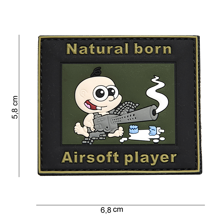 Embleem 3D PVC natural born #15046
