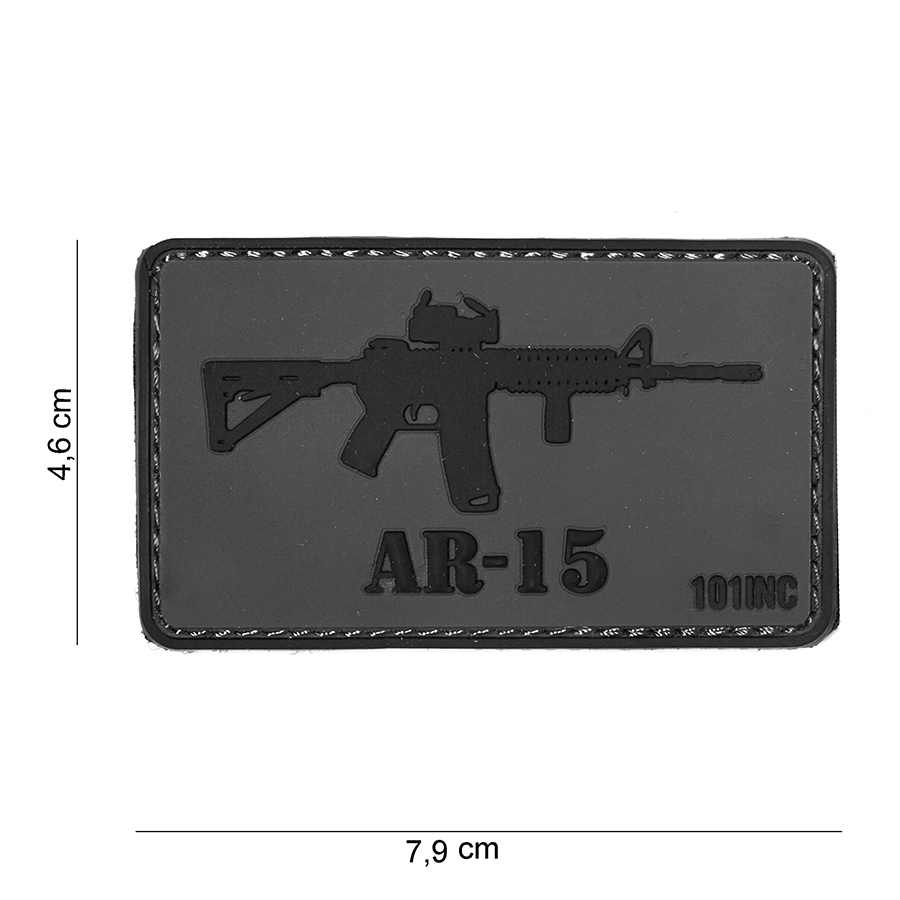 Embleem 3D PVC AR-15 #15077