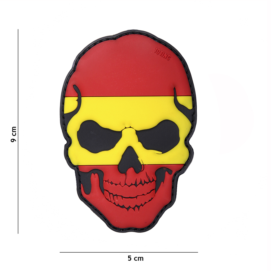 Embleem 3D PVC skull Spanje #16024