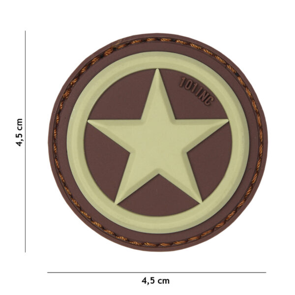 Embleem 3D PVC USA star coyote #18062