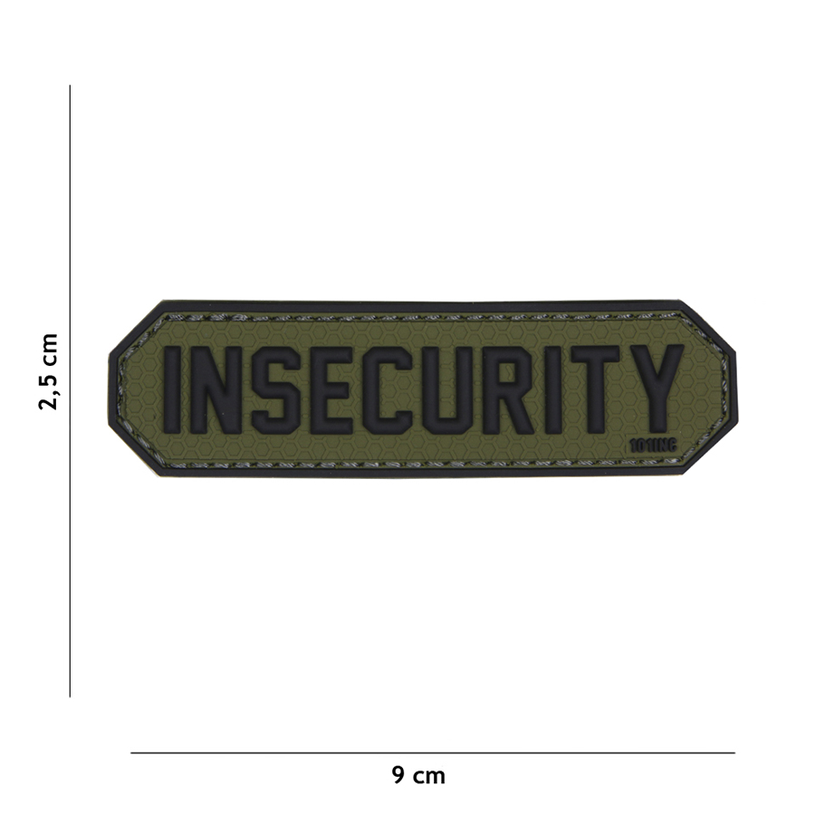 Embleem 3D PVC Insecurity groen #18002
