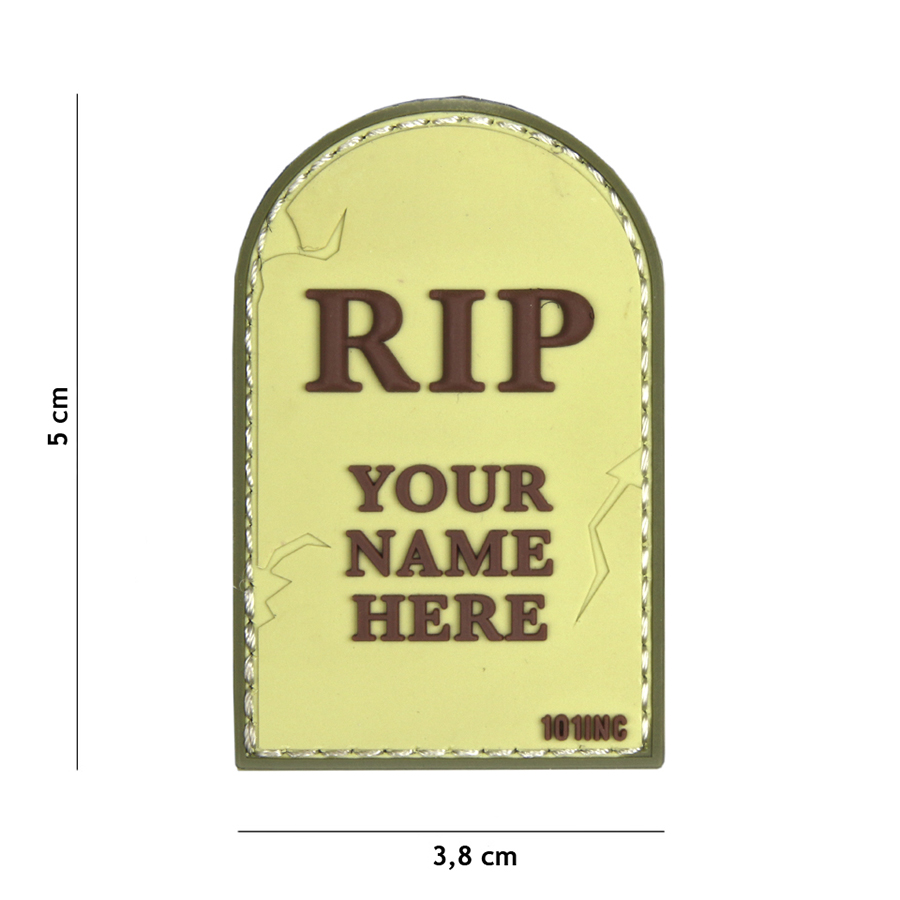 Embleem 3D PVC RIP coyote #18028