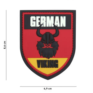 Embleem 3D PVC German Viking rood #13115