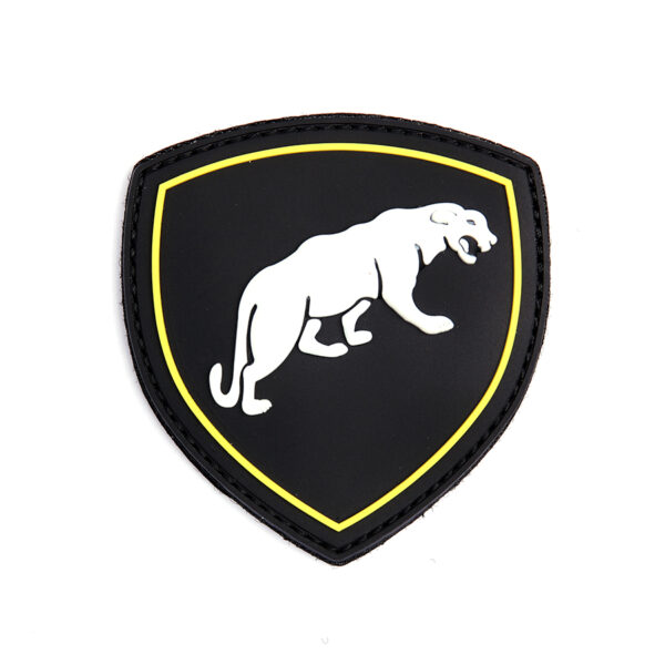 Embleem 3D PVC Russische puma zwart #9069