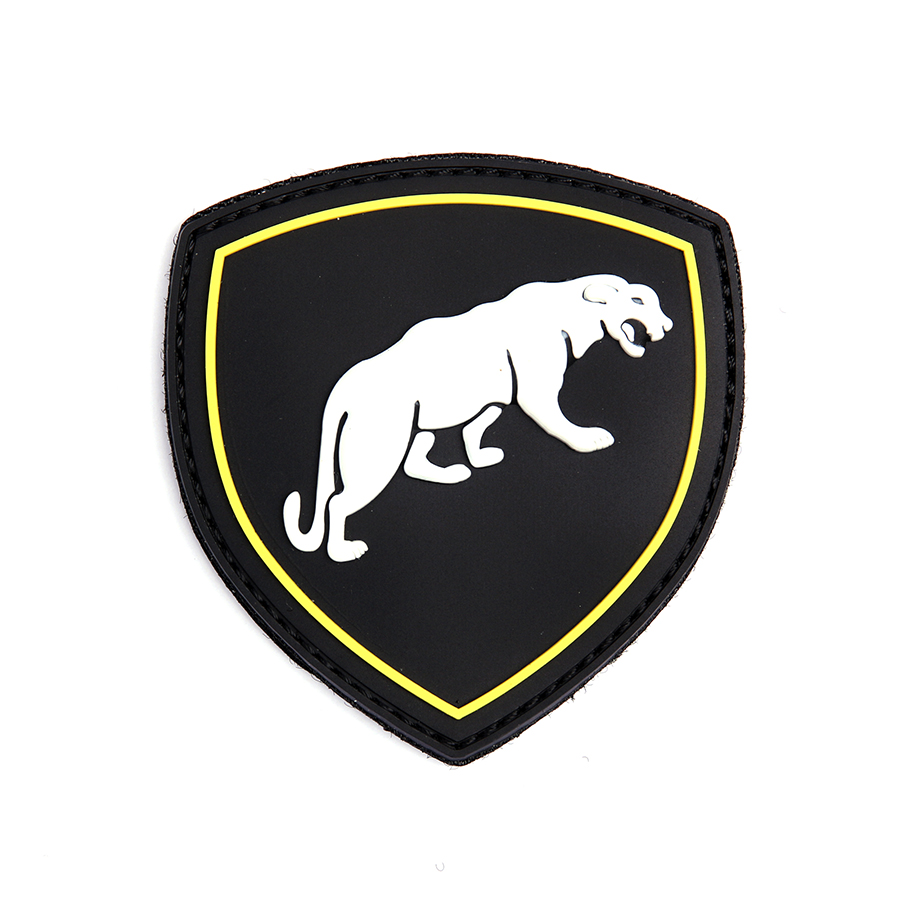 Embleem 3D PVC Russische puma zwart #9069