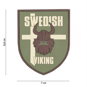 Embleem 3D PVC Swedish Viking groen #2076