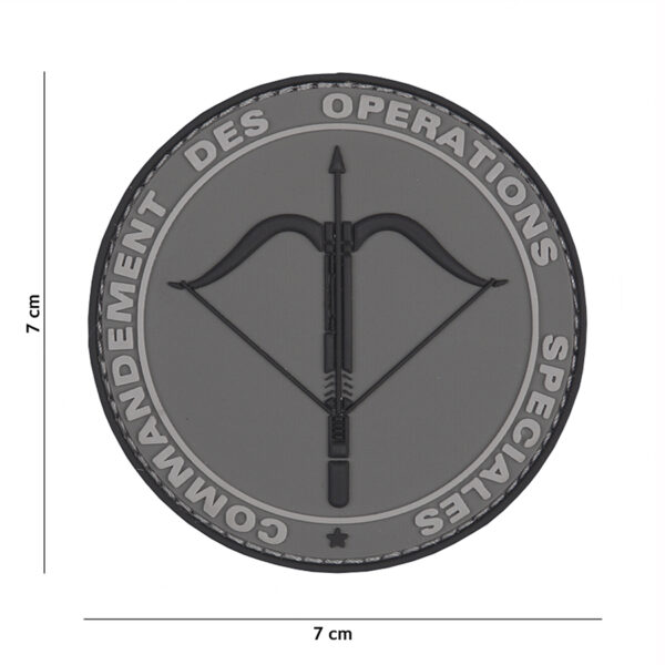 Embleem 3D PVC Commandement grijs #2078