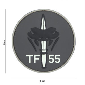 Embleem 3D PVC TF-55 grijs #1093