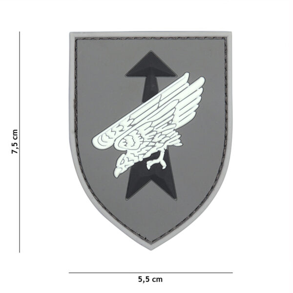 Embleem 3D PVC Duitse Special Forces grijs #2079