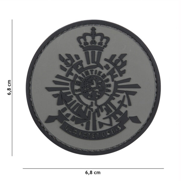 Embleem 3D PVC Korps Mariniers grijs #1098