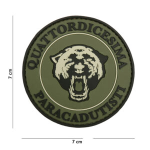 Embleem 3D PVC Paracadutisti groen #1107