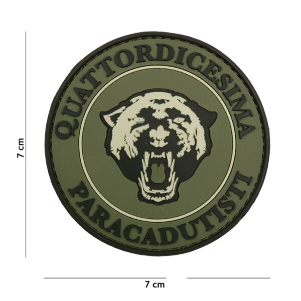 Embleem 3D PVC Paracadutisti groen #1107
