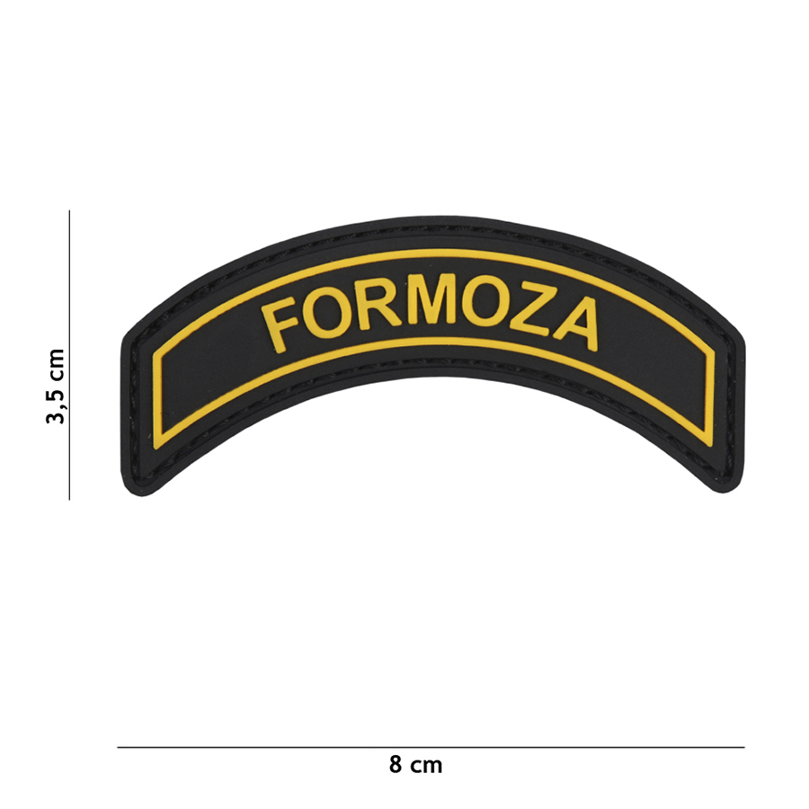 Embleem 3D PVC Formoza zwart #1117