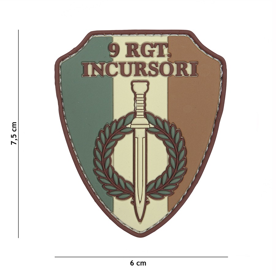 Embleem 3D PVC 9 RGT Incursori #2075