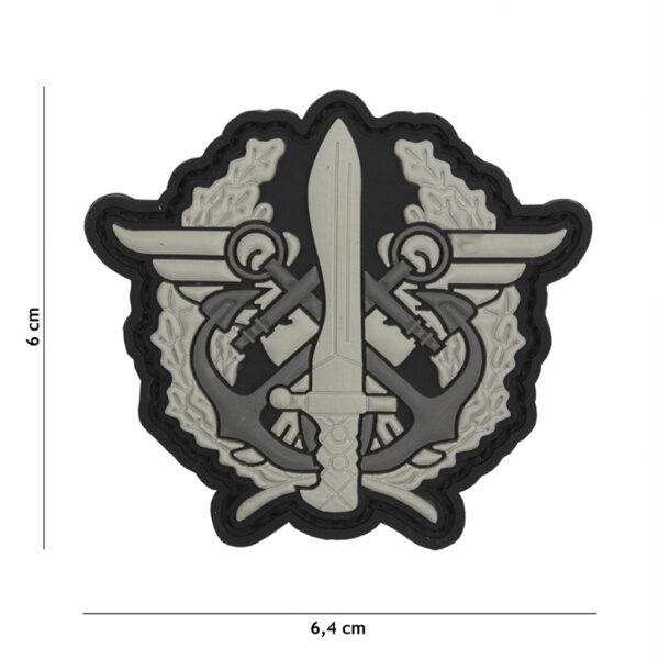 Embleem 3D PVC Corps Mariniers logo grijs #2081