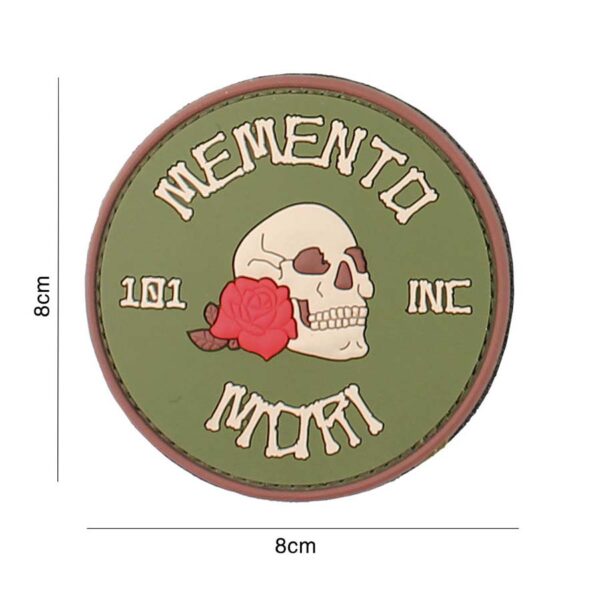Embleem 3D PVC Memento Mori 101 INC (rond) #3101