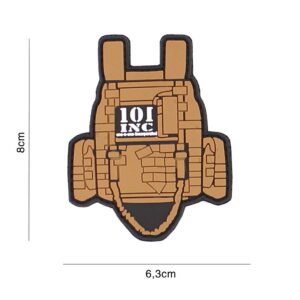 Embleem 3D PVC Tactical vest bruin #3108