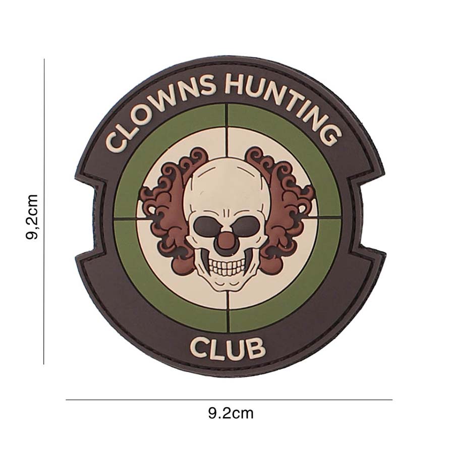 Embleem 3D PVC Clowns Hunting Club #3116