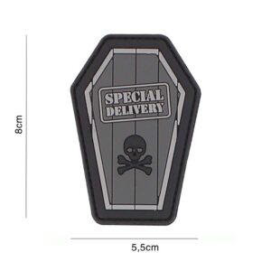 Embleem 3D PVC Special Delivery grijs #3121