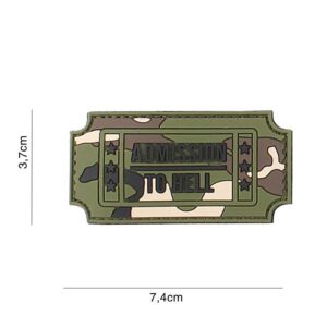 Embleem 3D PVC Admission to Hell woodland #3134