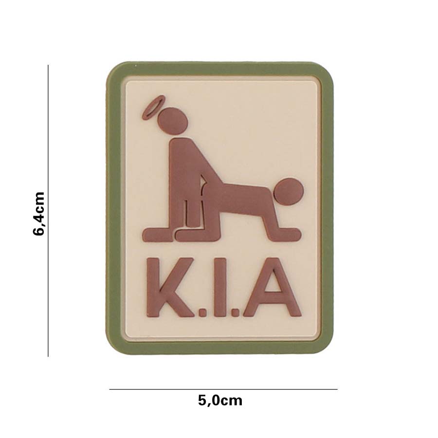 Embleem 3D PVC Killed in Action #3137