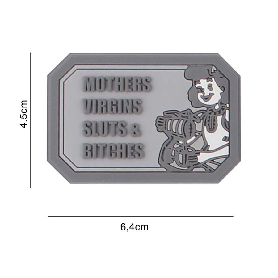 Embleem 3D PVC Mothers Virgins grijs #3140