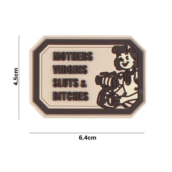 Embleem 3D PVC Mothers Virgins beige #3141