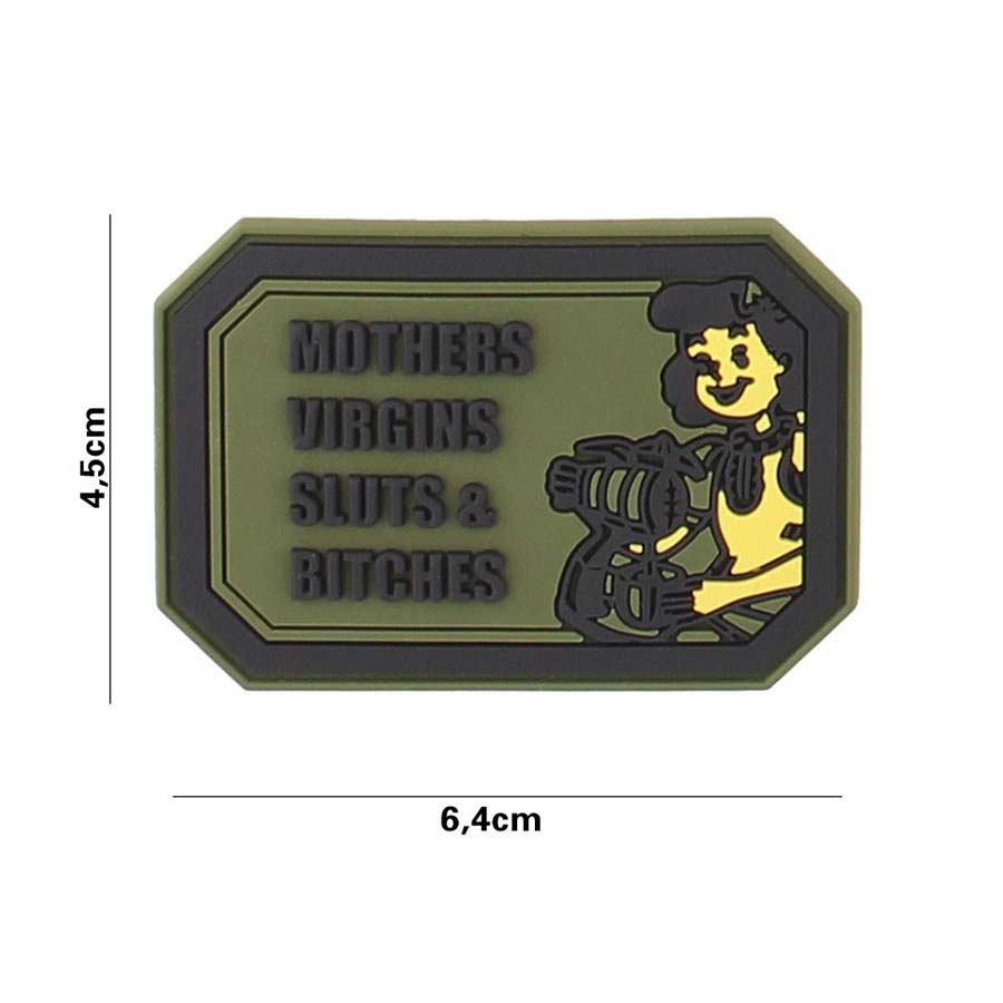 Embleem 3D PVC Mothers Virgins groen #5101