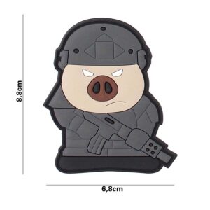 Embleem 3D PVC Tactical varken #5108