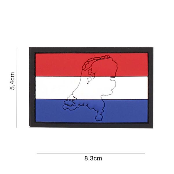 Embleem 3D PVC Nederland met contour #4114