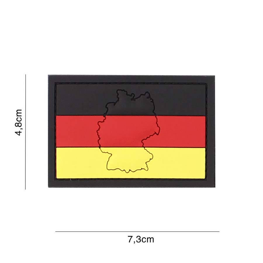 Embleem 3D PVC Duitsland met contour #4124