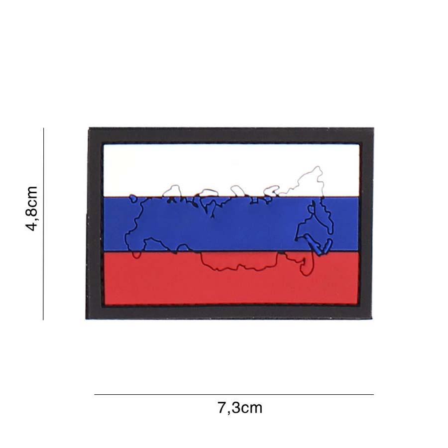 Embleem 3D PVC Rusland met contour #4125
